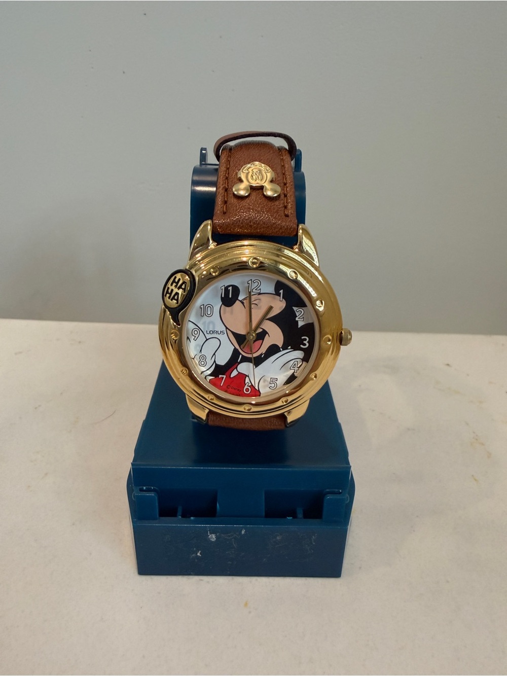 RARE Unworn Disney Lorus Talking Mickey Mouse Watch - Near Mint Condition